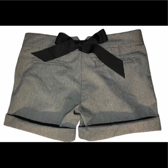 FOREVER Houndstooth Pattern Bow Grommets Shorts M - Picture 1 of 8